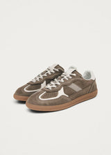 Rife Taupe Leather Sneakers