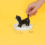 Ring holder Kitty Frac White/Black