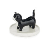 Ring holder Kitty Frac White/Black