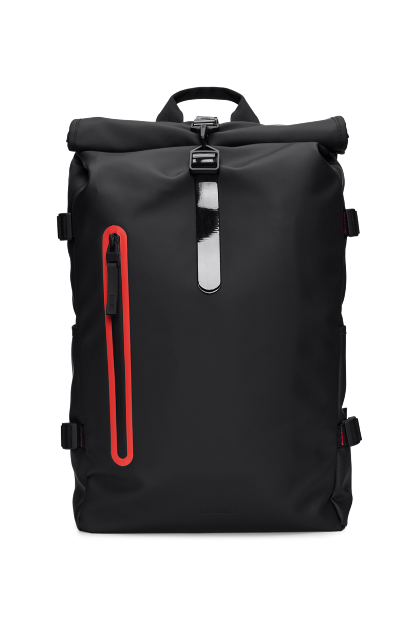 Rolltop Rucksack Contrast Large W3- Black