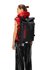 Rolltop Rucksack Contrast Large W3- Black