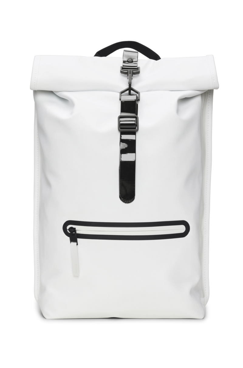 rains rolltop rucksack reflective backpack Rolltop Rucksack Contrast W3-Powder – ANOTHER STORY
