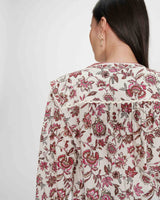 
Romantic cotton blouse with pattern fleur Valencia