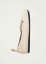 Rosalind Cream Leather Ballet Flats