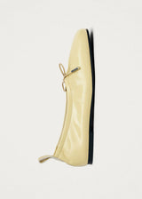 Rosalind Patent Vanilla Leather Ballet Flats