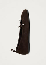 Rosalind Recycled Brown Leather Ballet Flats