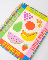 Rough Draft Mini Notebook, Fruit Tiles
