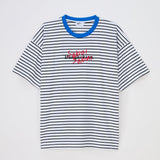 SABAI SABAI TEE BOXY - STRIPED BLUE NECK