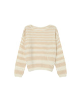 STRIPED SWEATER VANILLA SAND