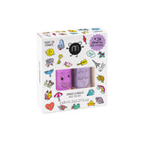 SET 2 NAIL POLISHES + 24 NAILSTICKERS MARSHI PIGLOU 