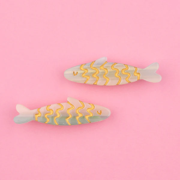 SET OF SARDINE BARRETTES