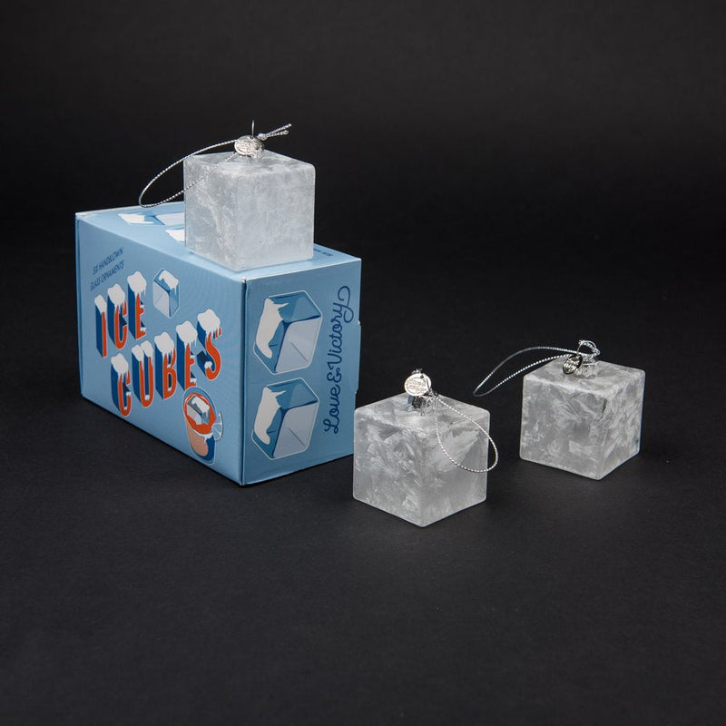 SET OF SIX ICE CUBES ORNAMENT