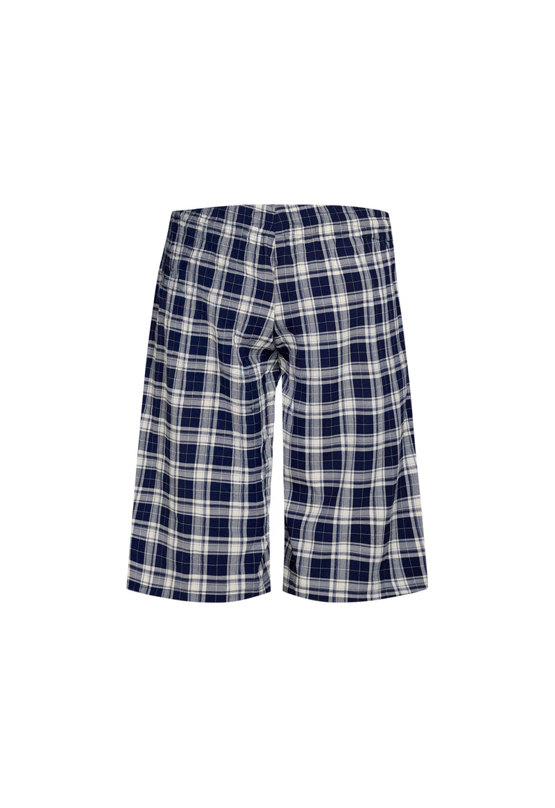SEVIGNEY LONG SHORT - NAVY CHECK