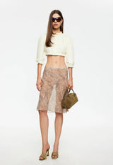 SHORELINE MIDI SKIRT - LEOPARD