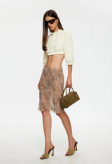 SHORELINE MIDI SKIRT - LEOPARD
