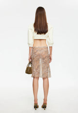 SHORELINE MIDI SKIRT - LEOPARD