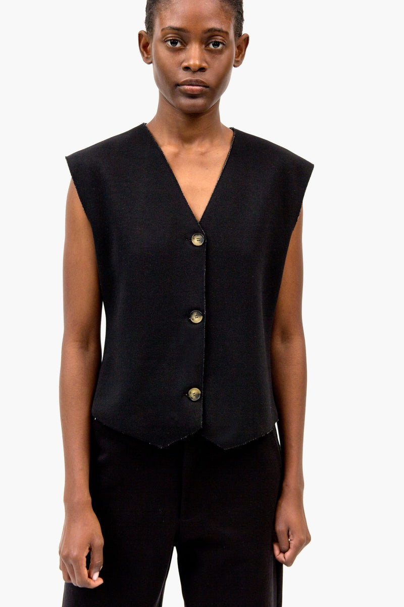 SKULL VEST - Black