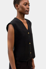 SKULL VEST - Black