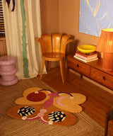 SK Melody Moon Butterfly Rug Ocre Large