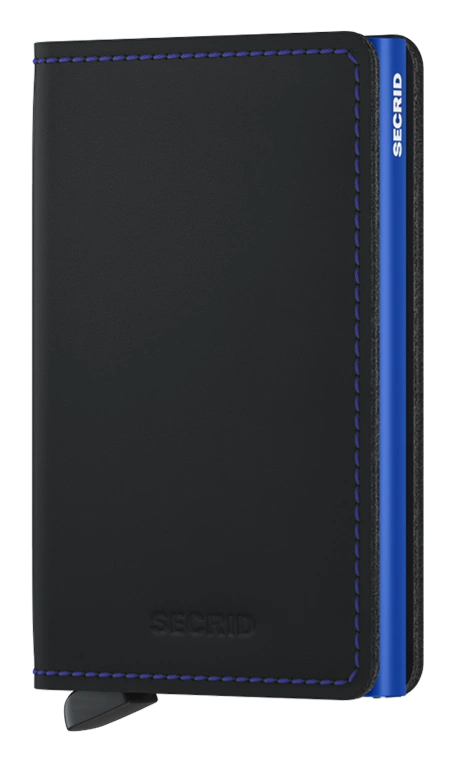 SECRID SLIM Wallet Matte Black Blue