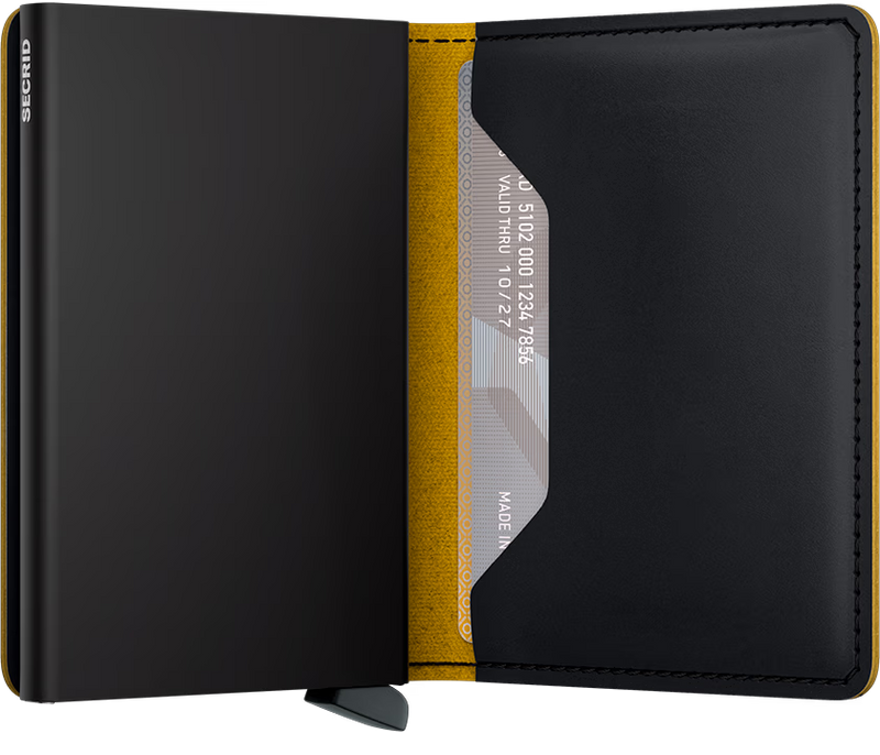 SECRID SLIMWallet Matte Black Ochre
