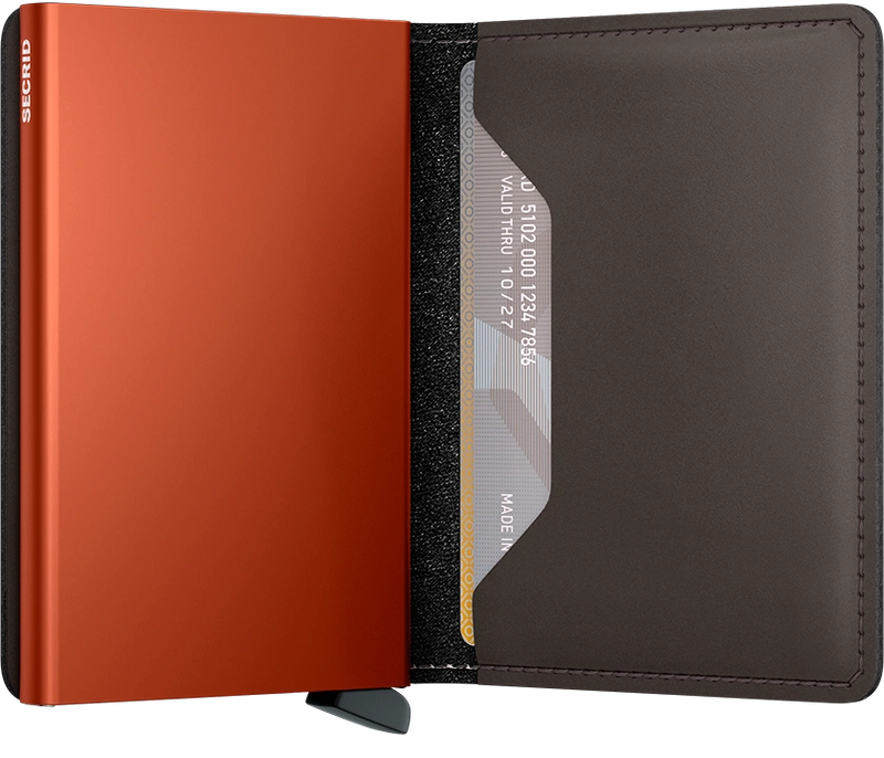 SECRID Slimwallet Matte Truffle Orange