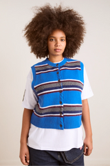 SOFIE VEST - BLUE STRIPE