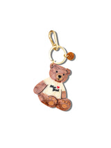 SOLAR ECLIPSE HAND PAINTED NEW YORK TEDDY BEAR BAGCHARM KEYCHAIN