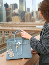 SOLAR ECLIPSE HAND PAINTED MOON TAROT CARD BAG CHARM KEYCHAIN