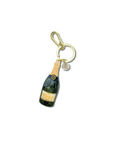 SOLAR ECLIPSE HAND PAINTED CHAMPAGNE BAG CHARM KEYCHAIN