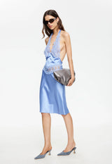 SOLANA MIDI DRESS - PERSIAN JEWEL