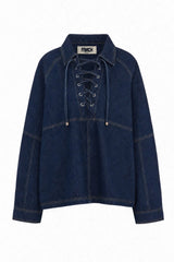 SORAE BLOUSE - MARINE BLUE