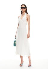 STARS ALIGN MIDI DRESS - CREAM