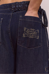 STRAIGHT LEG AUGUSTA JEANS - DARK INDIGO