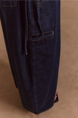 STRAIGHT LEG AUGUSTA JEANS - DARK INDIGO