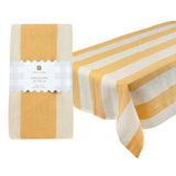 STRIPE FABRIC TABLECLOTH YELLOW 160 X 250CM