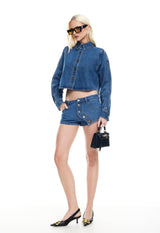 SUNDRENCHED SHORTS - MID WASH