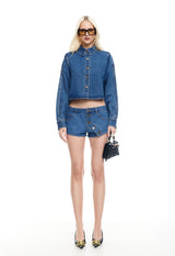 SUNDRENCHED SHORTS - MID WASH
