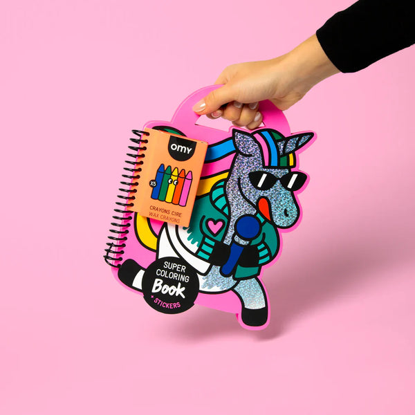 SUPER COLORING & STICKERS BOOK - LILY