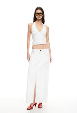 SUPER SWEET MAXI SKIRT - PORCELAIN