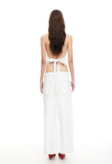 SUPER SWEET MAXI SKIRT - PORCELAIN