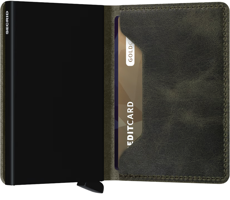SECRID SLIMWallet Vintage Olive Black
