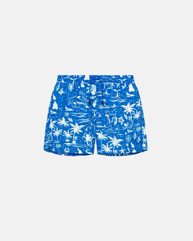 SWIM CLASISIC LIFE'S A BEACH - Azur Blue