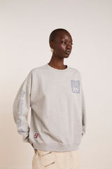 THE READER SWEATSHIRT - GREY MARL