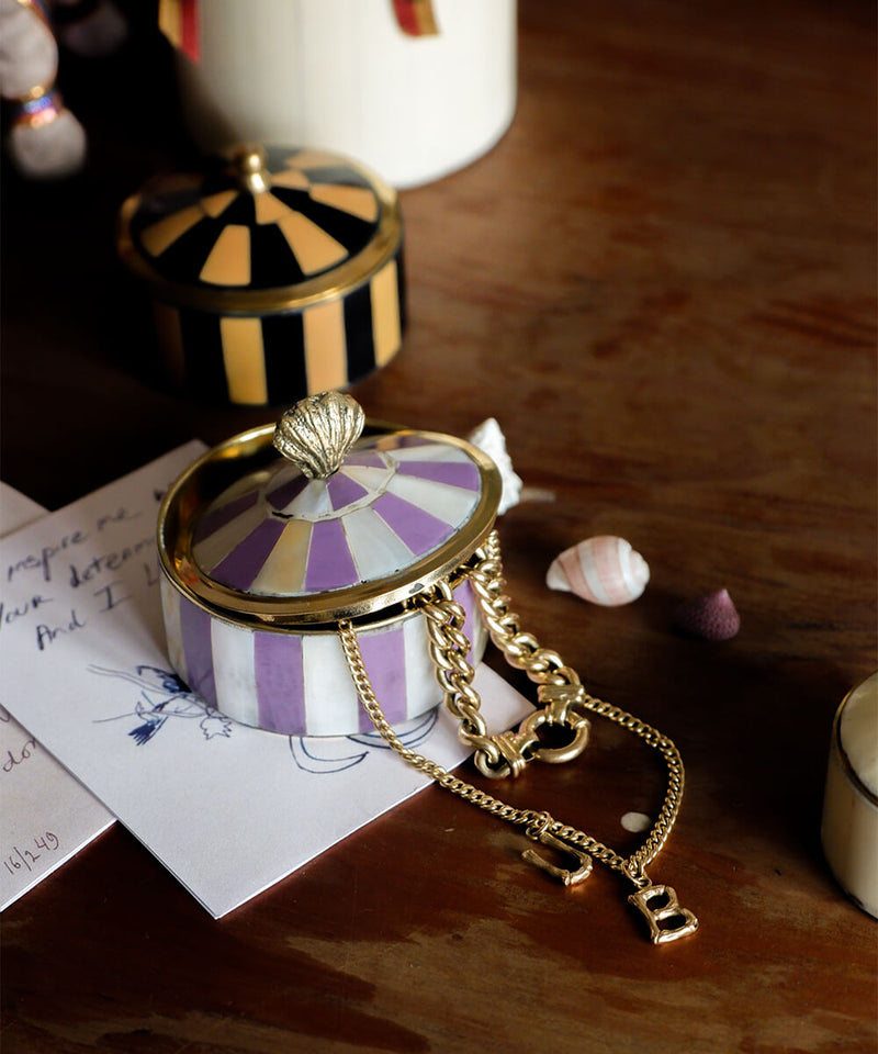 Scarlett Circus Box Lilac Brass