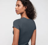 Seamless Waffle Tee - Thunder