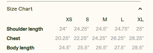Size Chart_Hoodies&Jacket