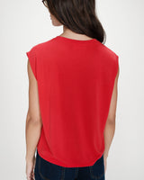 Sleeveless oversized modal T-shirt fuchsia Rimbaud