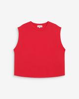 Sleeveless oversized modal T-shirt fuchsia Rimbaud