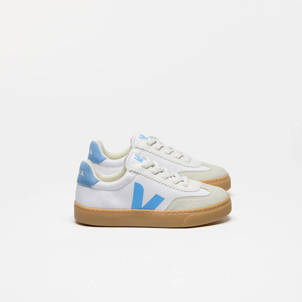 veja-sneakers-Small Volley WHITE AQUA